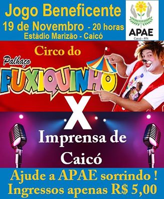 APAE fará jogo beneficente no Marizão em Caicó