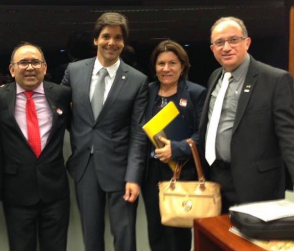 Reitores e deputado Felipe Maia