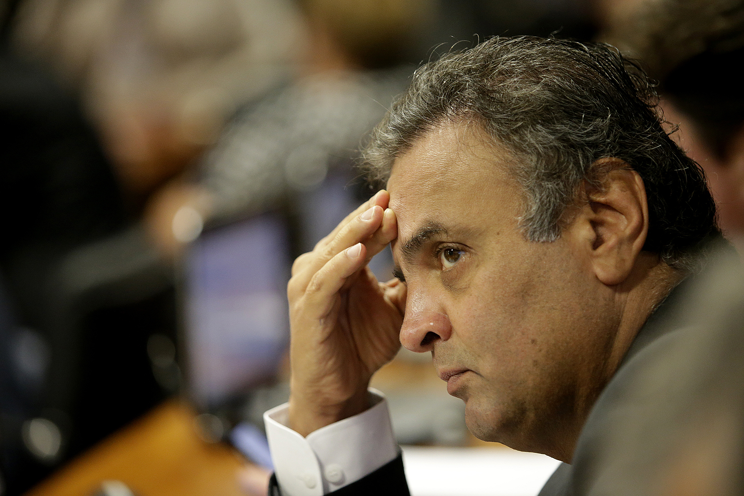O senador Aécio Neves (PSDB-MG) - 29/03/2017