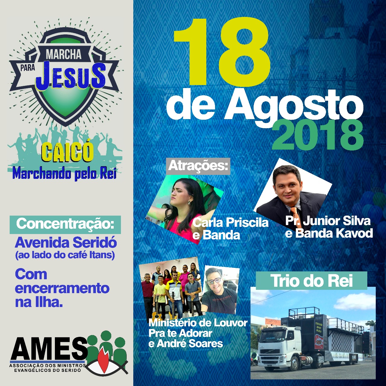 Caicó realizará evento evangélico “Marcha pra Jesus”